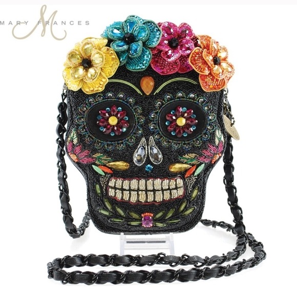Mary Frances Handbags - Mary Frances sugar skull rush beaded crossbody bag
